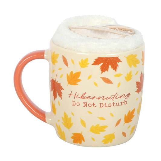 Autumn Hibernation Gift Set | Mug, Fluffy Socks & Eye Mask