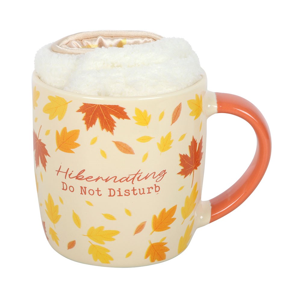Autumn Hibernation Gift Set | Mug, Fluffy Socks & Eye Mask