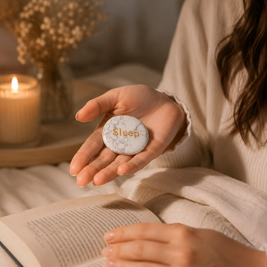 White Howlite Sleep Smoothstone
