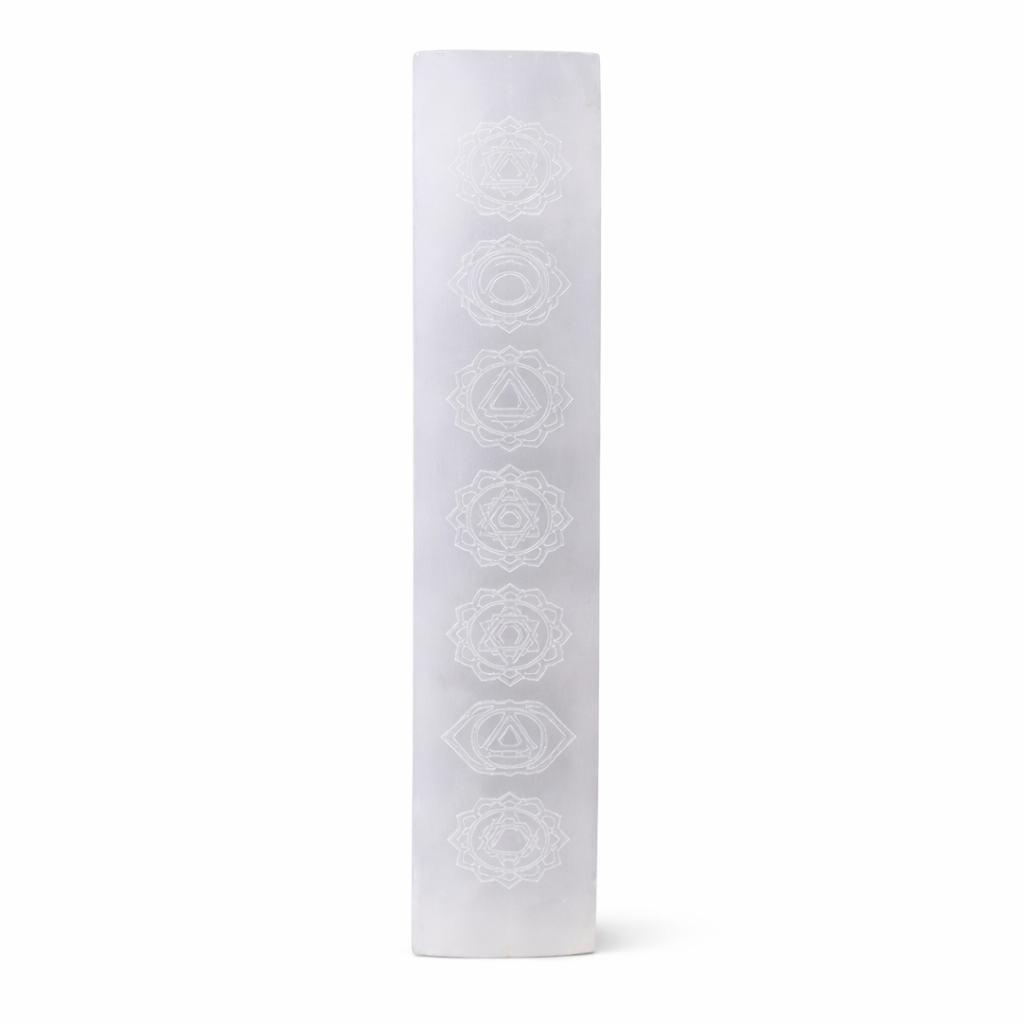 Selenite Chakra Charging Plate Bar - Crystal Nest