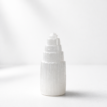 Selenite Tower 10cm - Crystal Nest