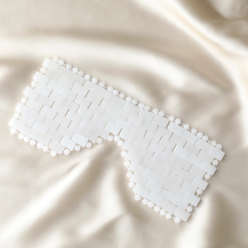 Clear Quartz Crystal Eye Mask | Cooling Relaxation for Face and Eyes