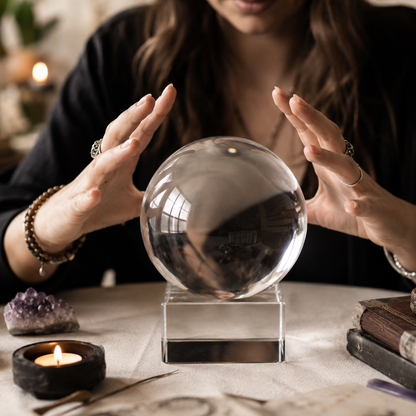 Crystal Ball with Stand - 130mm