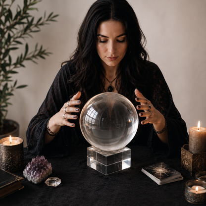 Crystal Ball with Stand - 200mm