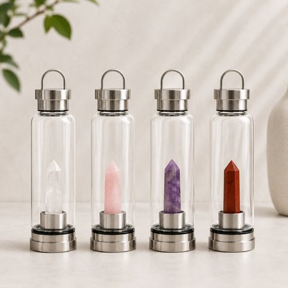 Amethyst Crystal Infused Water Bottle | 500ml