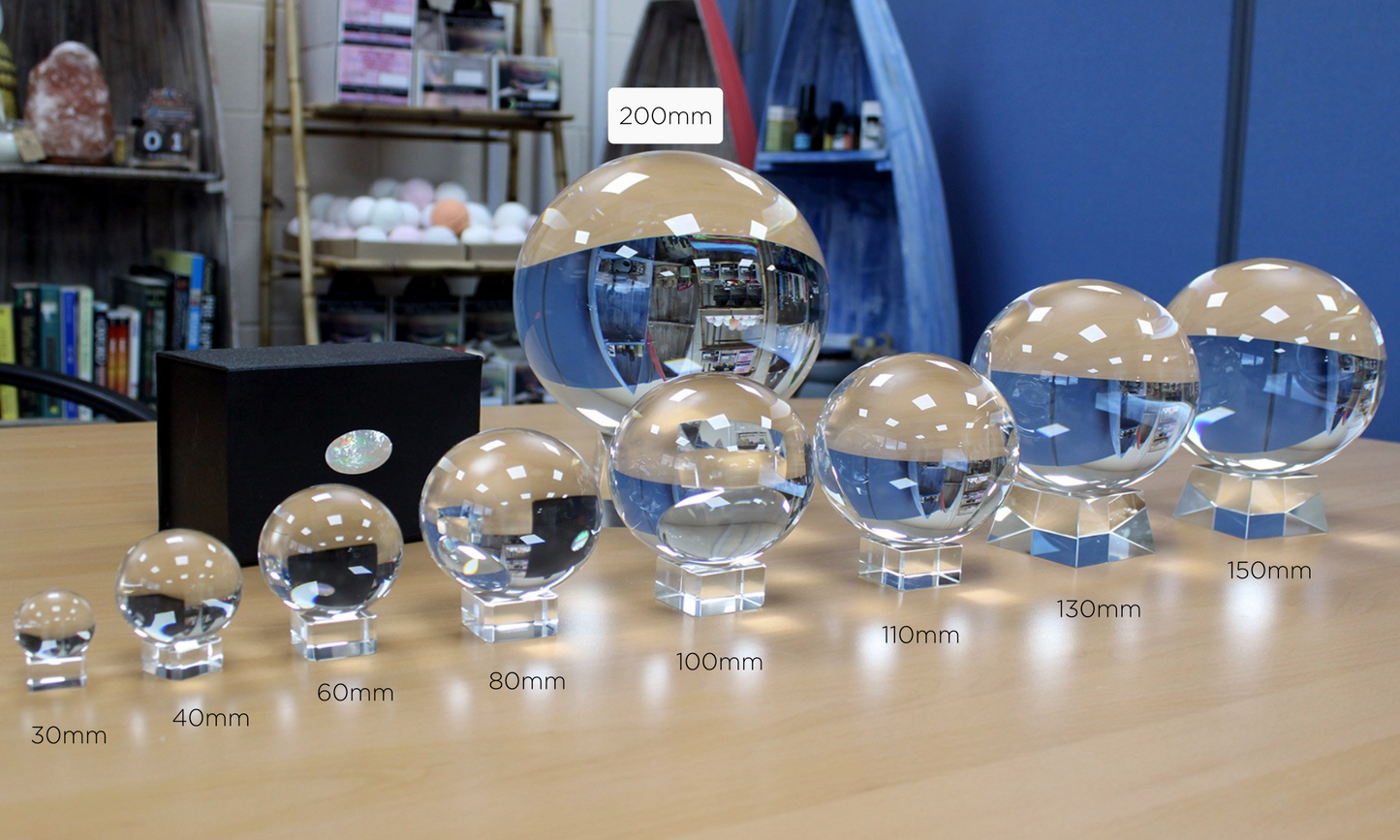 Crystal Ball with Stand - 30mm