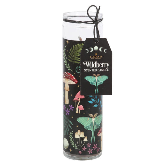 Dark Forest Wildberry Glass Tube Candle