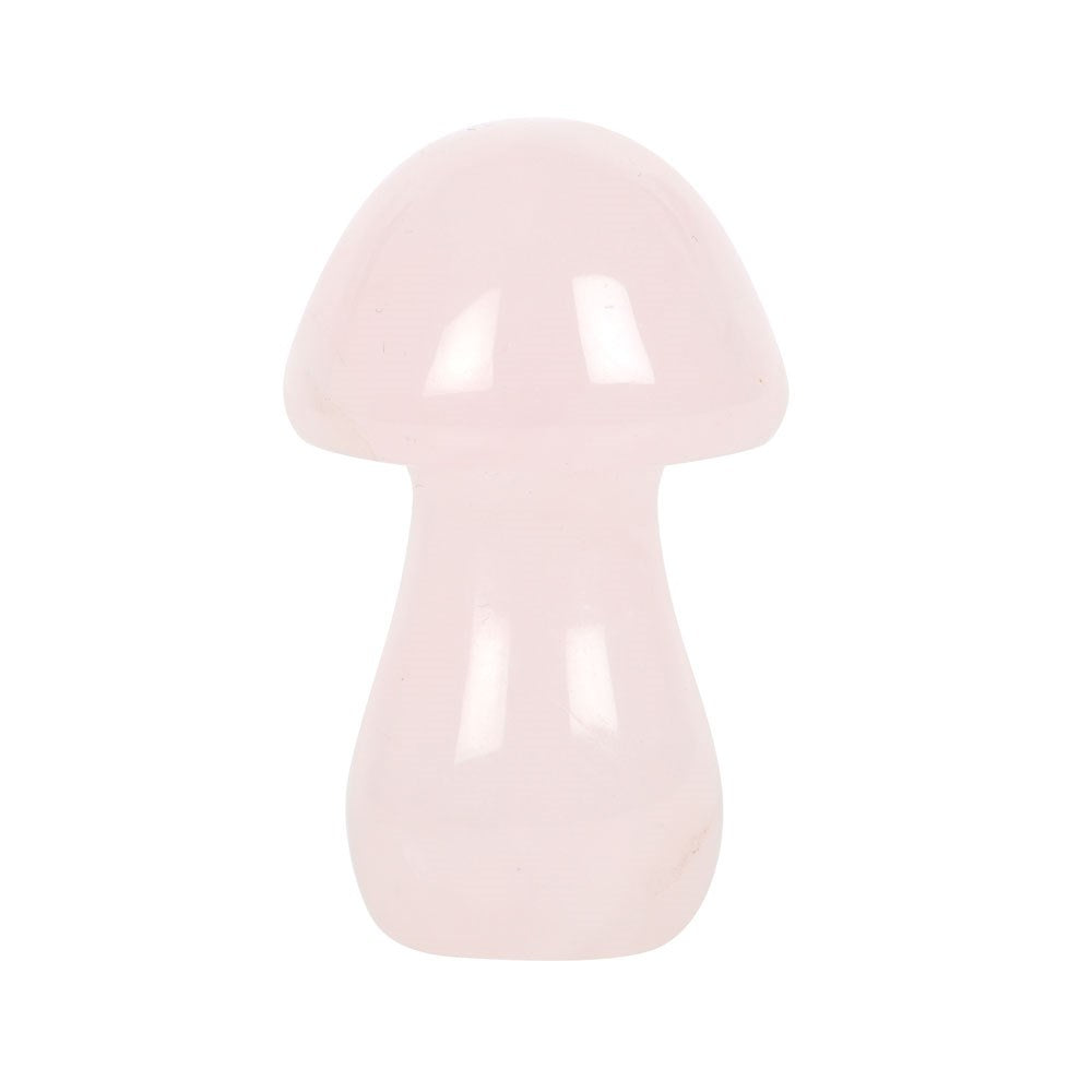 Magical Rose Quartz Crystal Mushroom - Crystal Nest