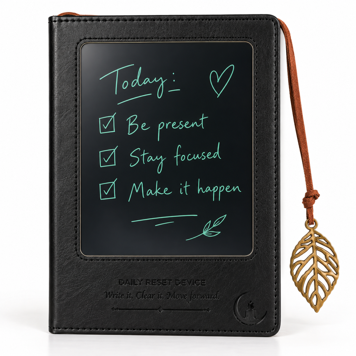 Write & Release Intention Notebook | LCD Cover | Black