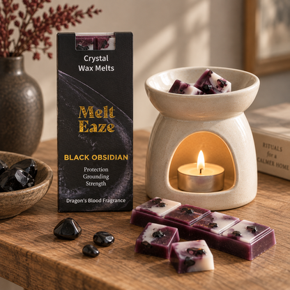Dragon’s Blood & Black Obsidian Crystal Wax Melts