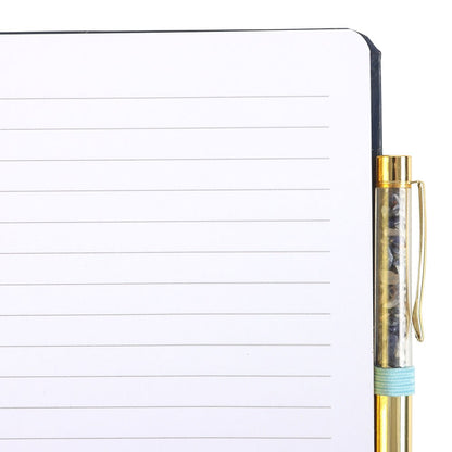 All Seeing Eye A5 Notebook with Crystal Chip Pen - Crystal Nest