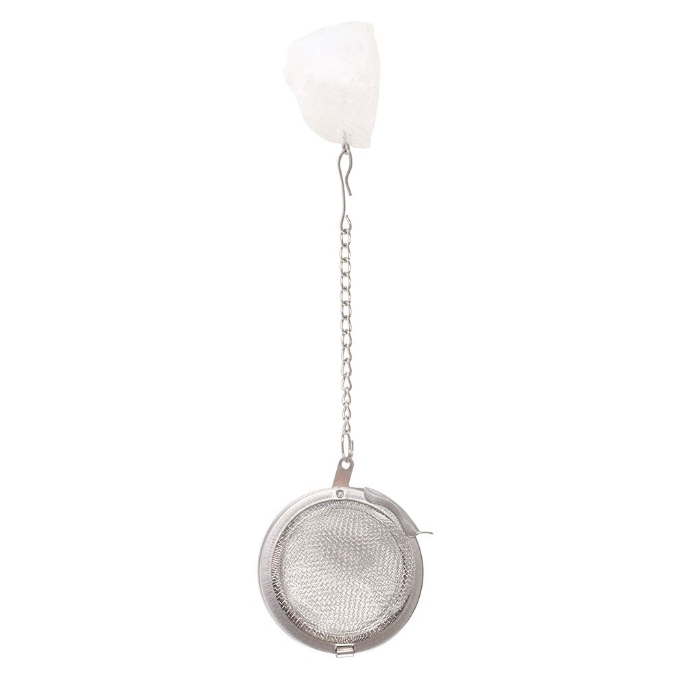 Intuition Double Walled Glass Tea Mug with Aura Crystal Infuser - Crystal Nest