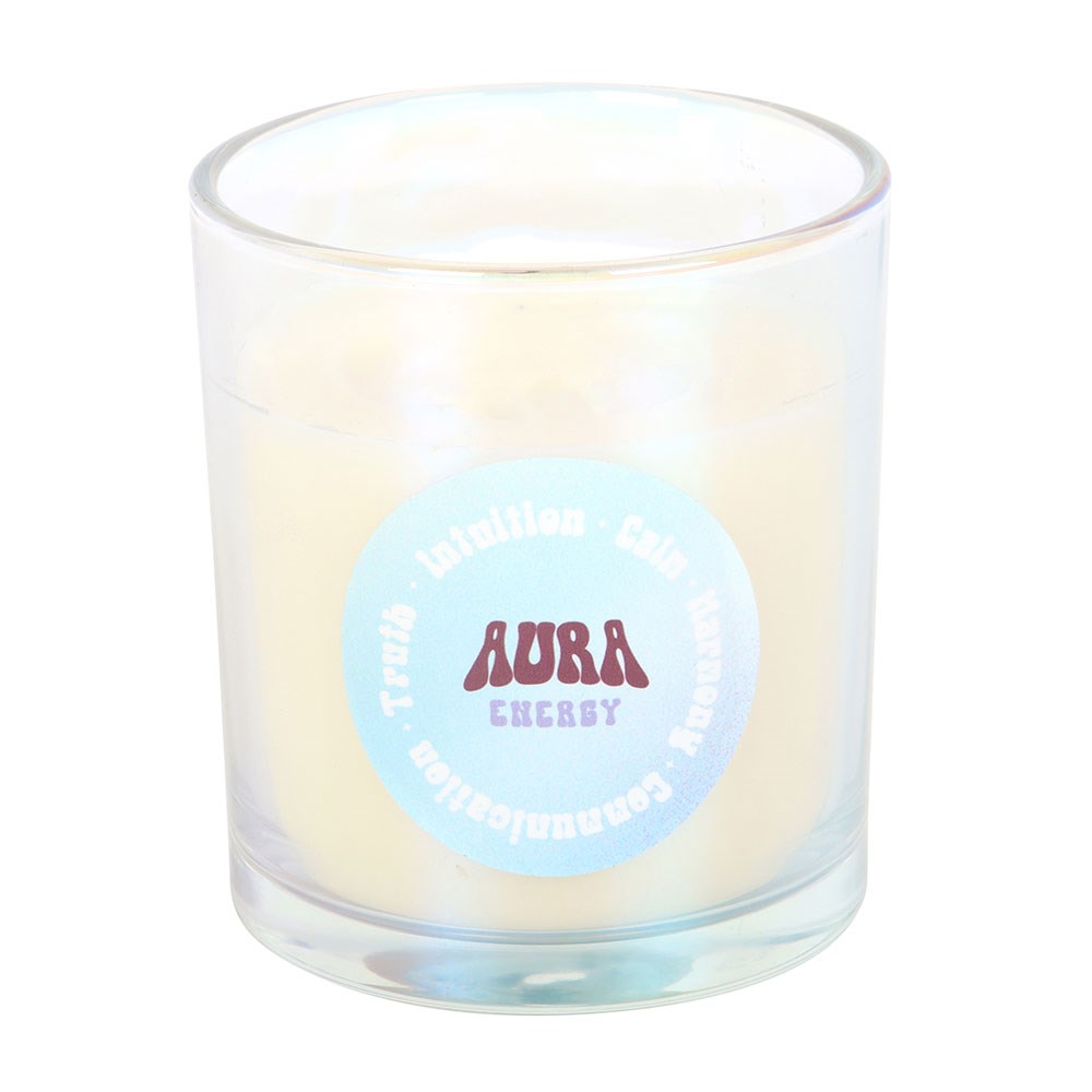 Aura Energy Ocean Breeze Candle | Iridescent Calm & Meditation Candle - Crystal Nest