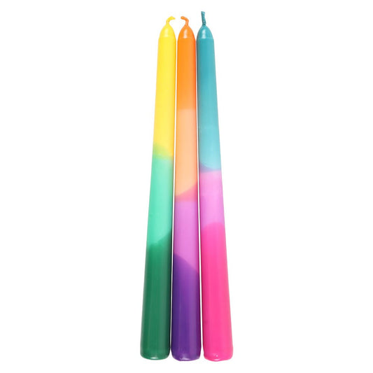 Aura Energy Dipped Taper Candles | Set of 3 - Crystal Nest