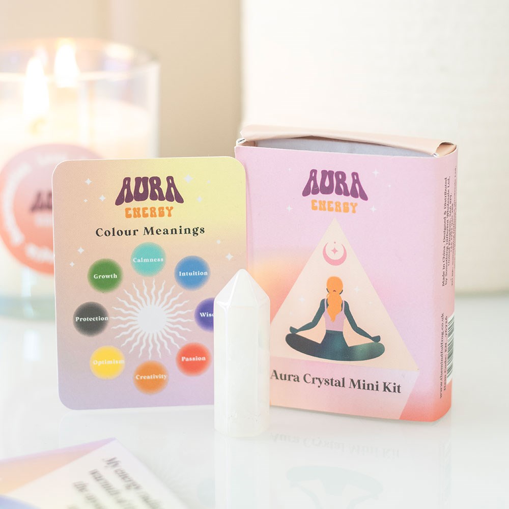 Aura Reading Crystal Point Mini Kit | Energy & Colour Guide Set - Crystal Nest