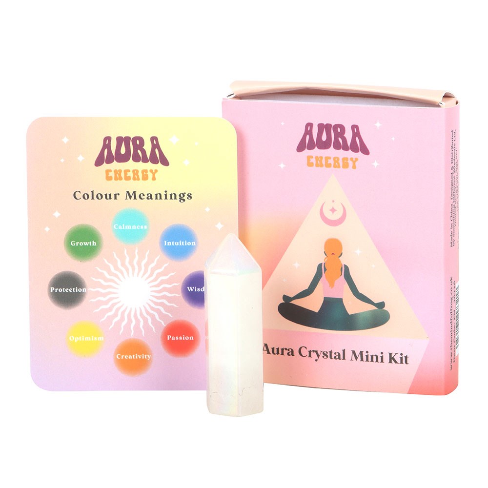 Aura Reading Crystal Point Mini Kit | Energy & Colour Guide Set - Crystal Nest