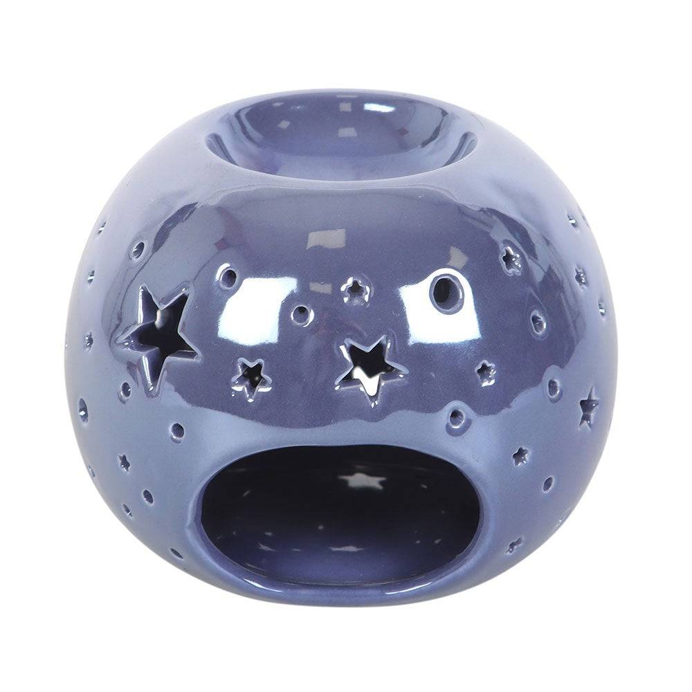 Purple Iridescent Star Oil Burner and Wax Warmer - Crystal Nest