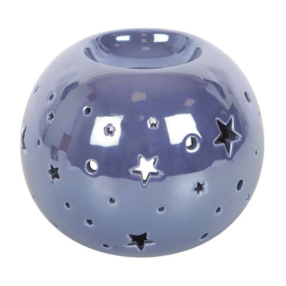 Purple Iridescent Star Oil Burner and Wax Warmer - Crystal Nest