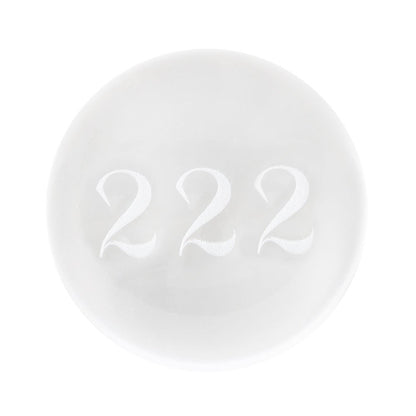 222 Angel Number Engraved Crystal Ball