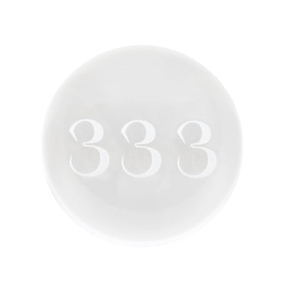 333 Angel Number Engraved Crystal Ball