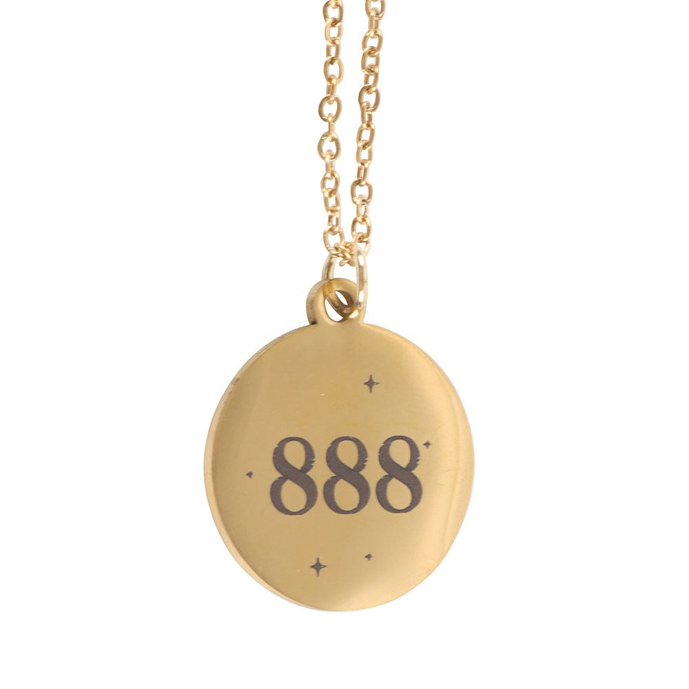 888 Angel Number Necklace – Embrace Abundance and Harmony