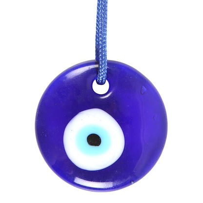 Blue Glass Evil Eye Hanging Talisman Charm | All Seeing Eye Protection