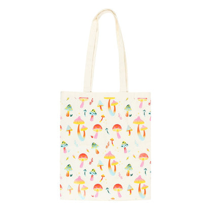 Funky Fungi Mushroom Polycotton Tote Bag - Crystal Nest