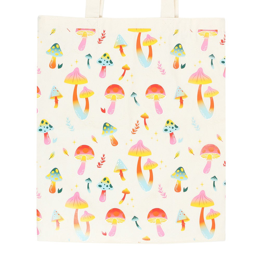 Funky Fungi Mushroom Polycotton Tote Bag