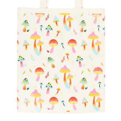Funky Fungi Mushroom Polycotton Tote Bag - Crystal Nest