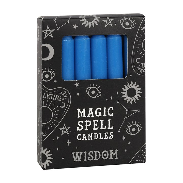 Set of 12 Magic Spell Candles - Wisdom - Crystal Nest