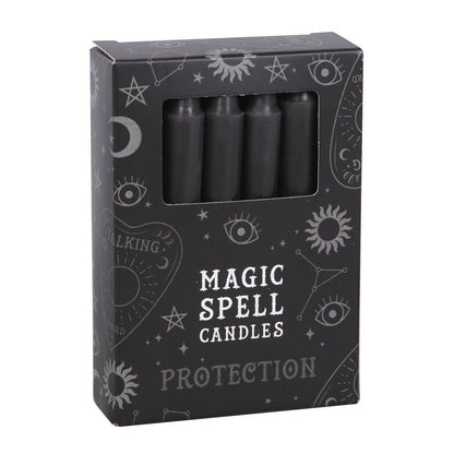 Set of 12 Magic Spell Candles - Protection - Crystal Nest