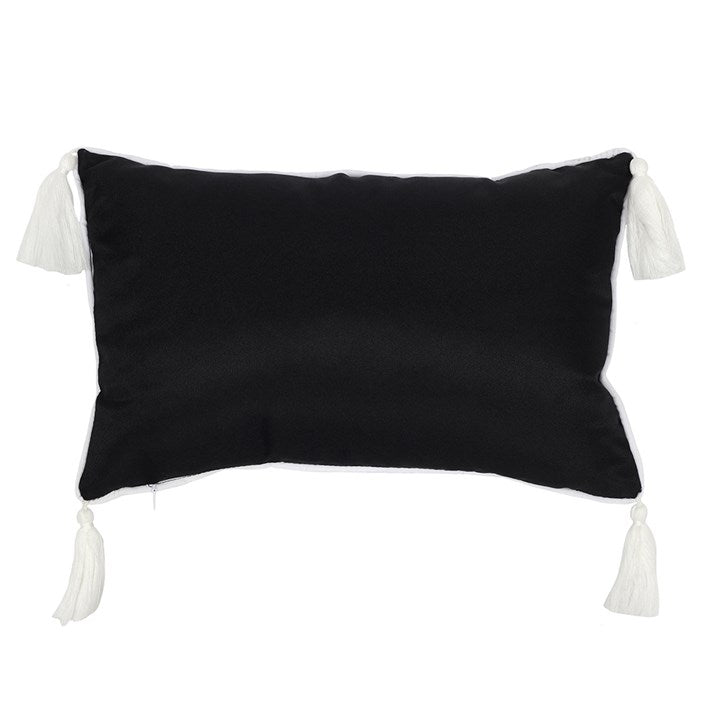 Triple Moon Black Rectangular Cushion 40x25