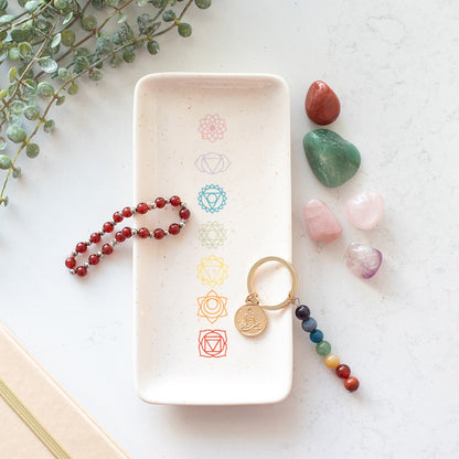 7 Chakra Ceramic Trinket Dish