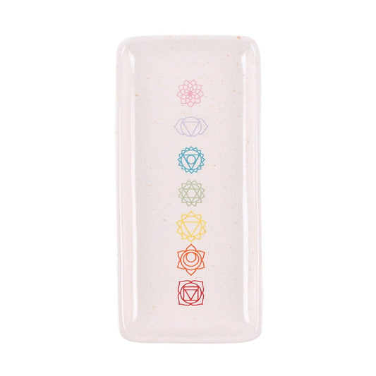 7 Chakra Ceramic Trinket Dish - Crystal Nest