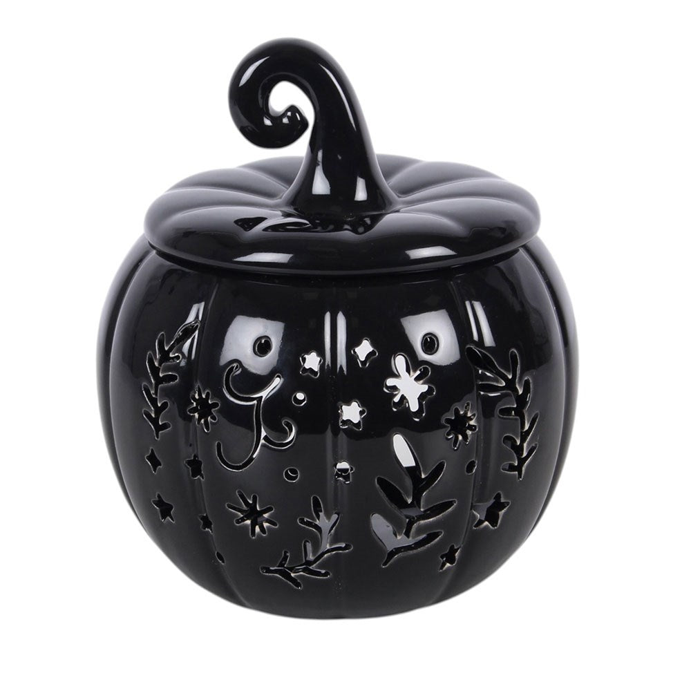 Black Folk Pumpkin Oil Burner & Wax Melt Warmer