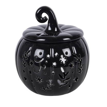 Black Folk Pumpkin Oil Burner & Wax Melt Warmer