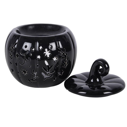 Black Folk Pumpkin Oil Burner & Wax Melt Warmer