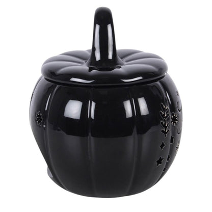 Black Folk Pumpkin Oil Burner & Wax Melt Warmer