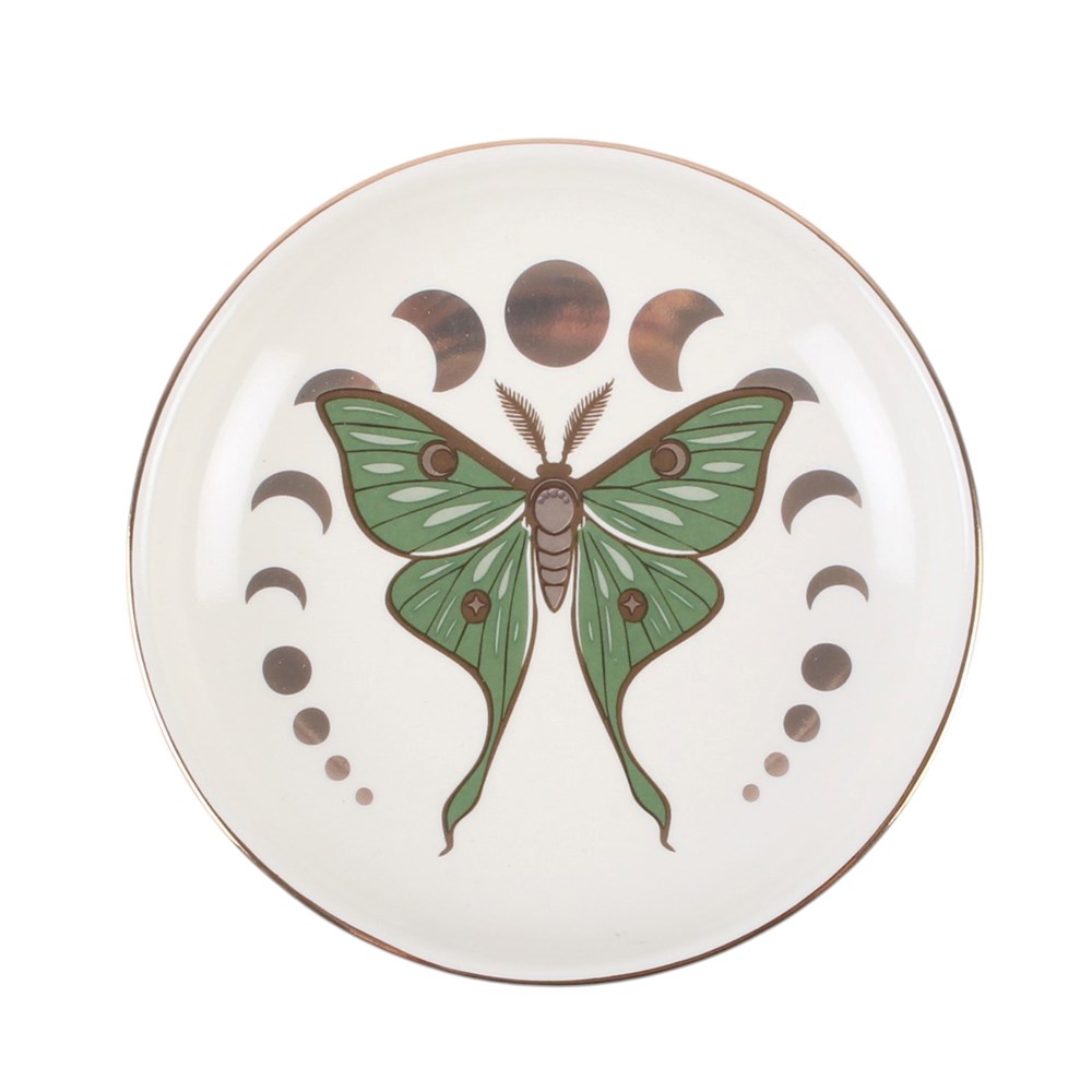 Moonphase Moth Celestial Trinket Dish