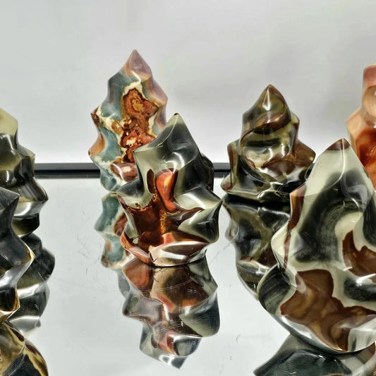 Polychrome Jasper Flame | Balance & Vitality | 550–700g - Crystal Nest