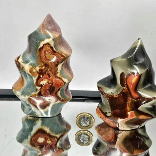 Polychrome Jasper Flame | Balance & Vitality | 550–700g - Crystal Nest