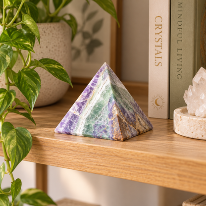 Fluorite Crystal Pyramid | 200–300g - Crystal Nest