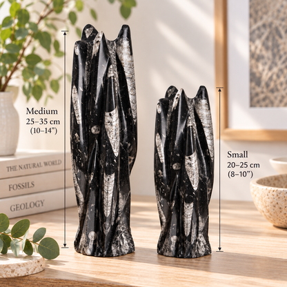 Orthoceras Fossil Tower Sculpture