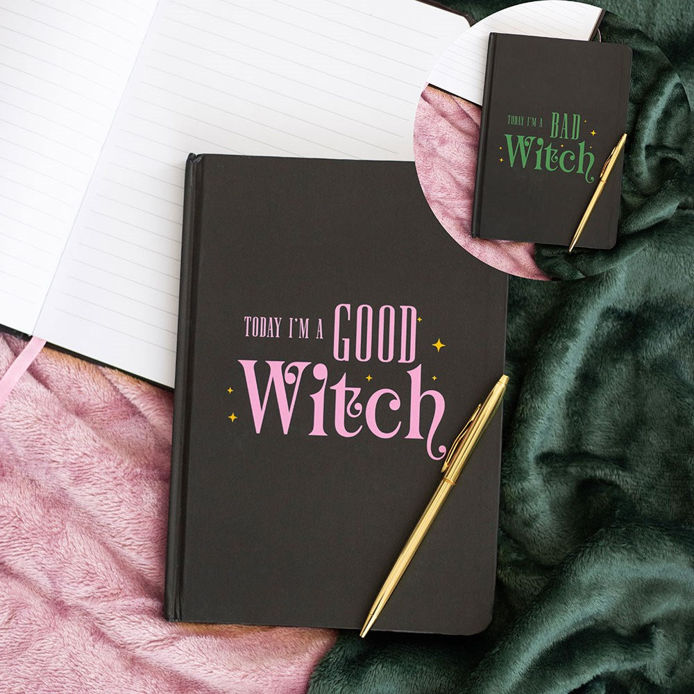 Good Witch Bad Witch Reversible Notebook | A5 Journal for Spells & Secrets - Crystal Nest