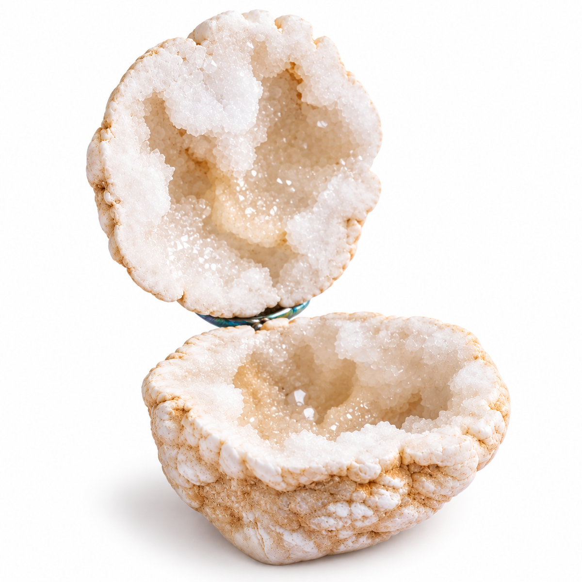 Natural Quartz Geode Trinket & Jewellery Box