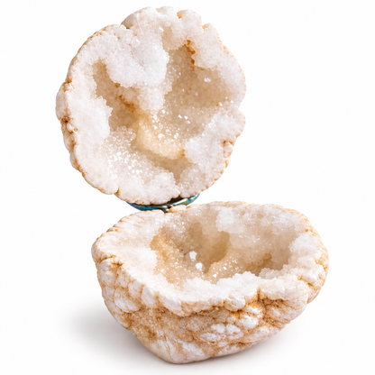 Natural Quartz Geode Trinket & Jewellery Box