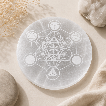 Sacred Geometry Charging Plate | Large - 18cm