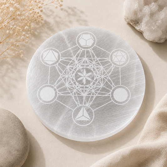 Sacred Geometry Charging Plate | Large - 18cm
