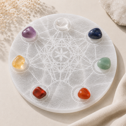 Sacred Geometry Charging Plate | Large - 18cm