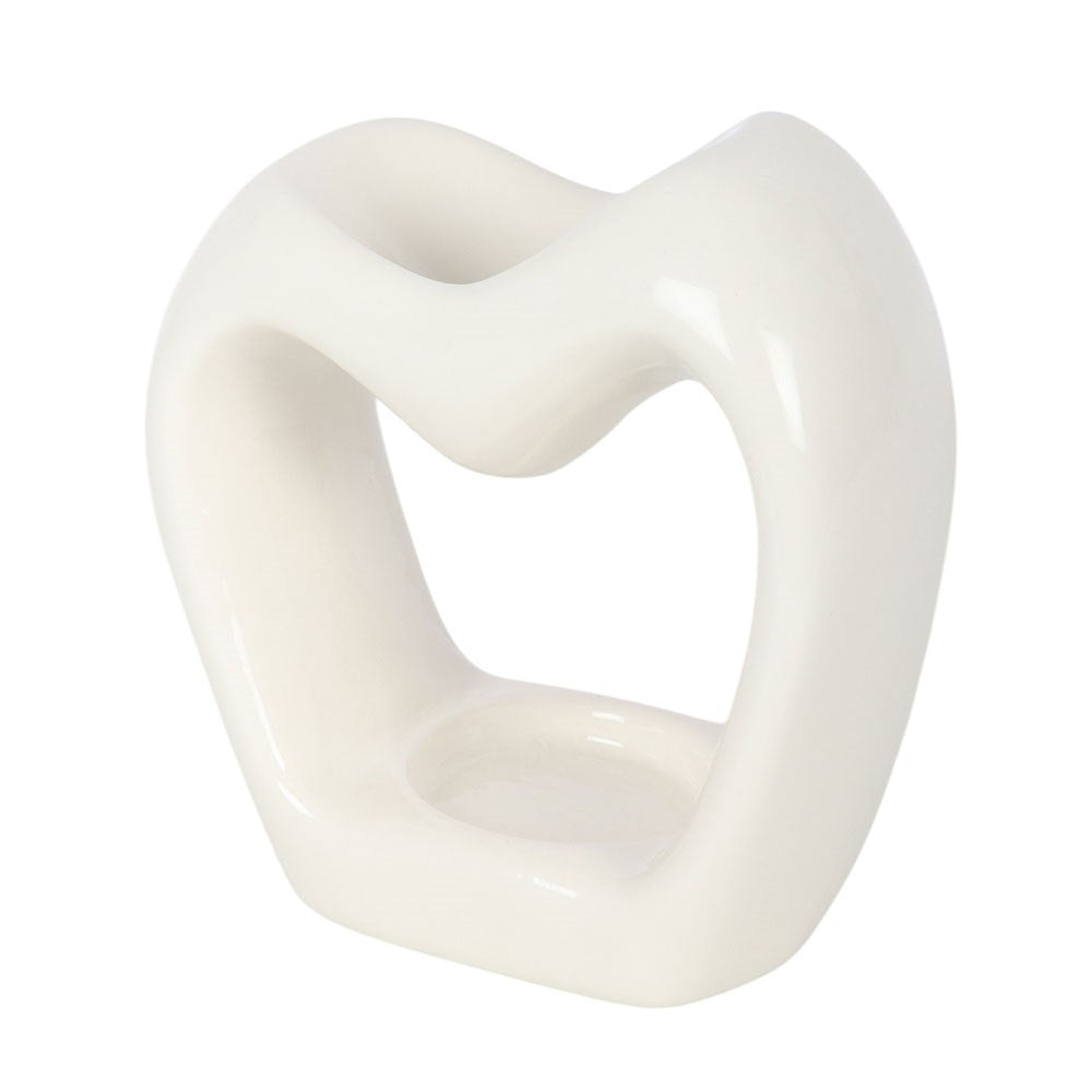 Sculptural Heart Ceramic Oil Burner